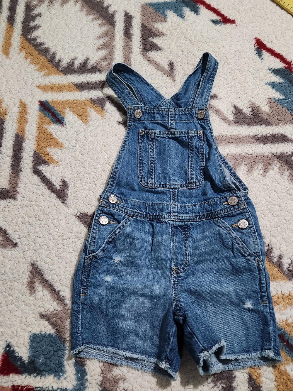 Gap Kids Girls Denim Shortalls Overalls Size S